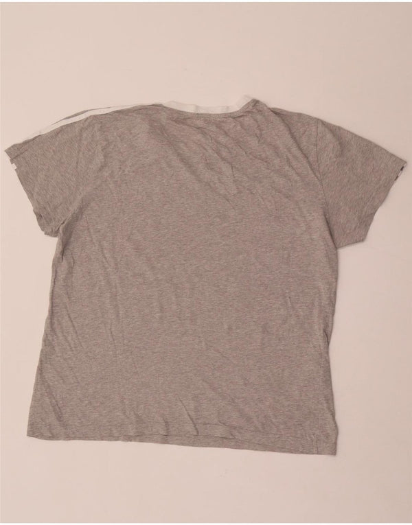 Tricou pentru femei Adidas, Marea Britanie 16/18, mare, gri, bumbac cu pete
