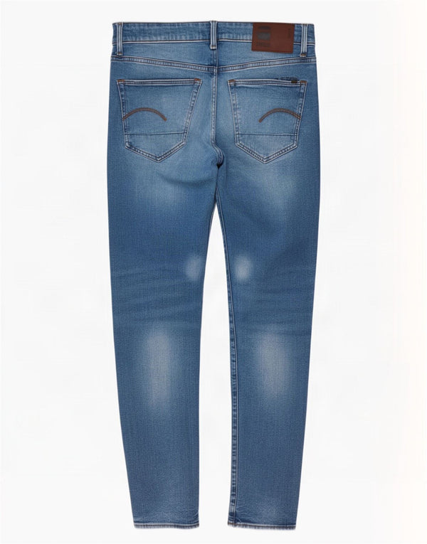 Blugi G-Star 3301 Slim pentru bărbați W32 L34 Bumbac albastru