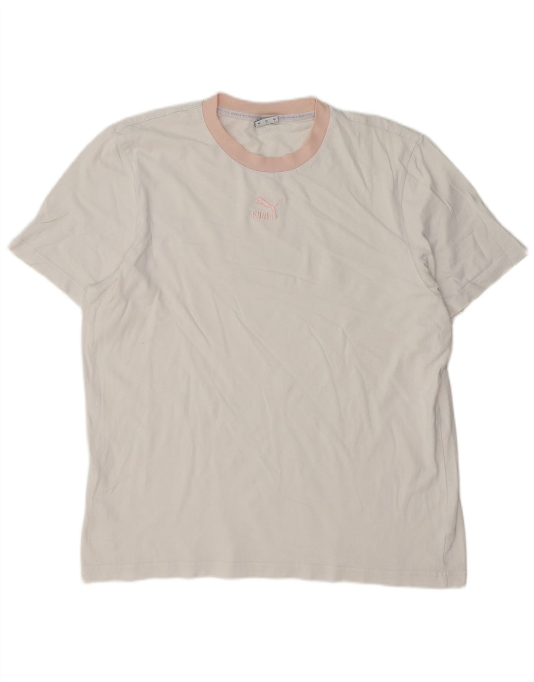 Tricou pentru bărbați PUMA Top mare din bumbac alb