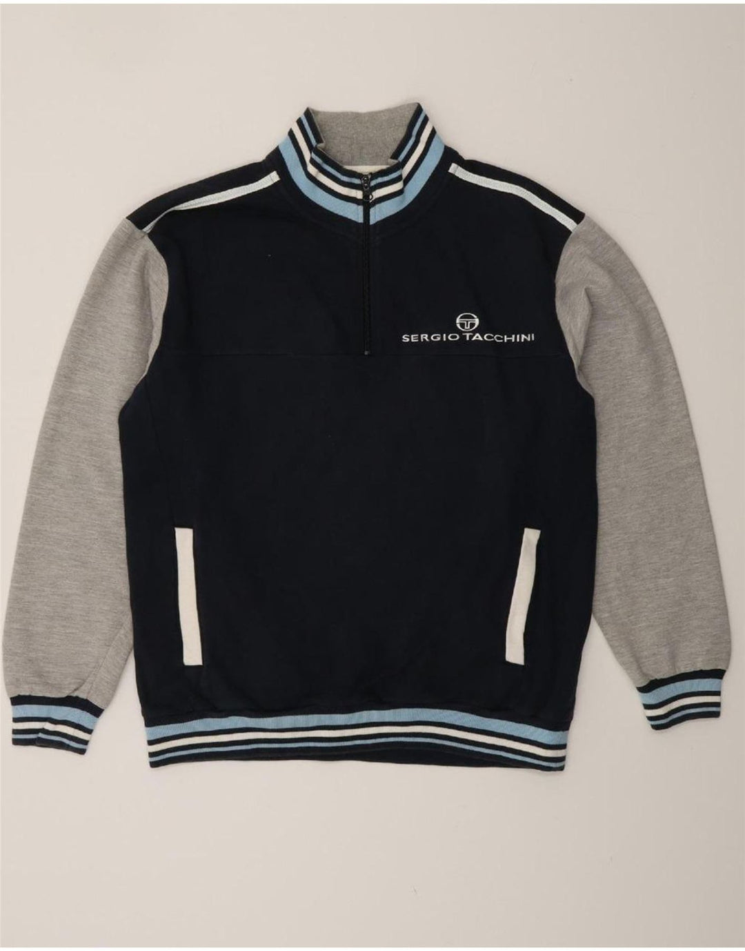 SERGIO TACCHINI Hanorac pentru bărbați Pulover mare, bleumarin, color block