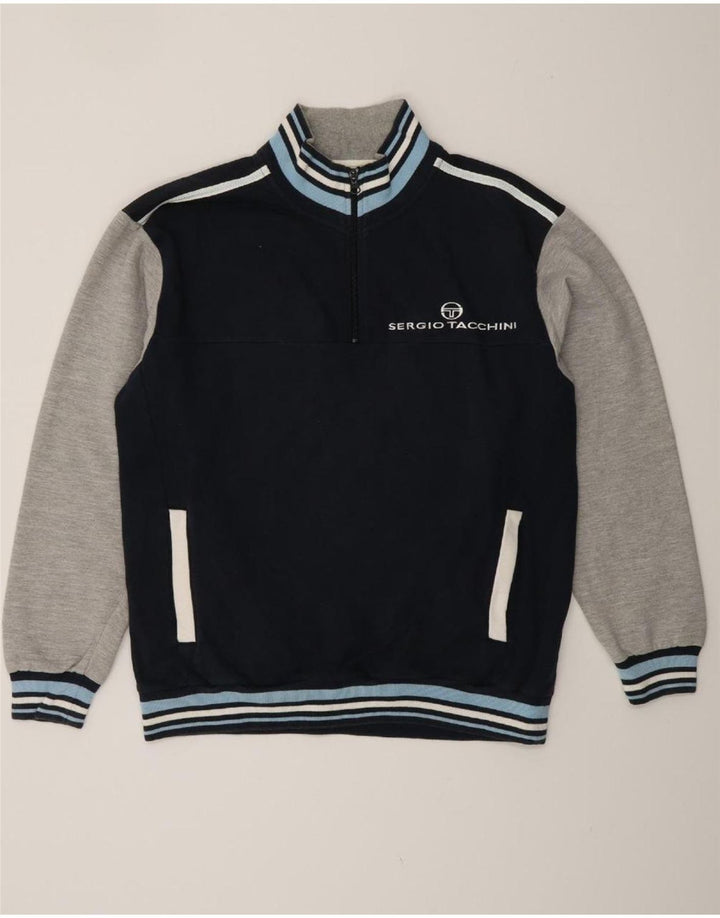 SERGIO TACCHINI Hanorac pentru bărbați Pulover mare, bleumarin, color block