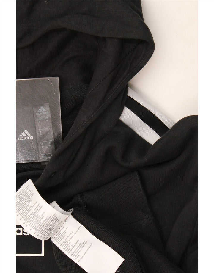 Pulover Adidas pentru bărbați, bumbac mediu negru