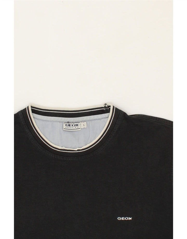 GEOX Mens T-Shirt Top Large Black Vintage Geox and Second-Hand Geox from Messina Hembry 