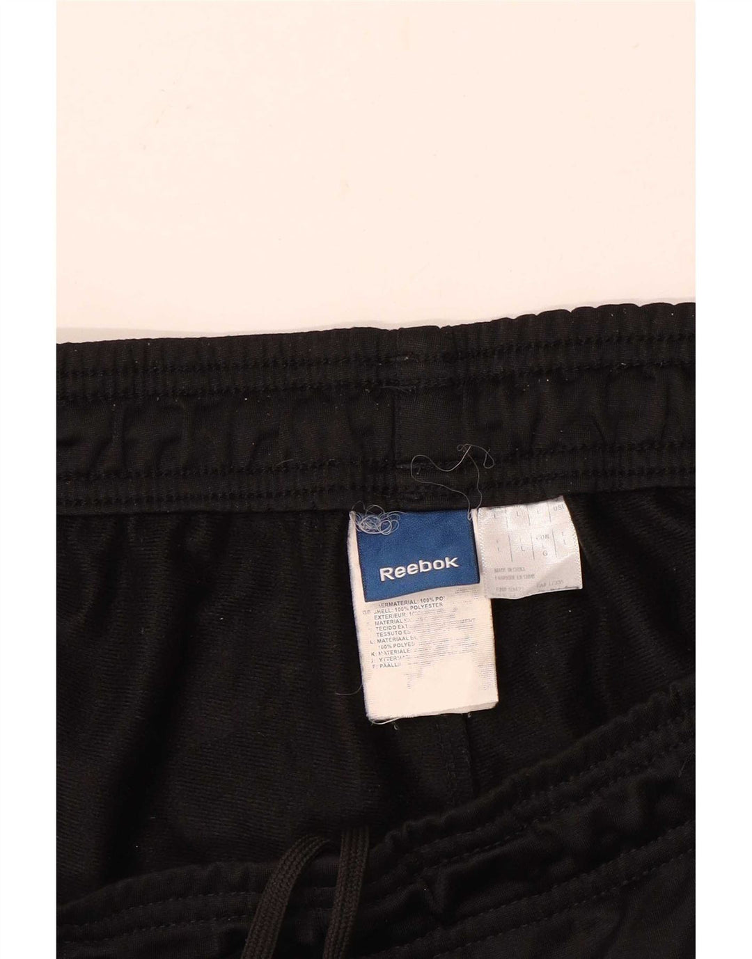 Pantaloni de trening Reebok pentru bărbați, mari, negru, poliester