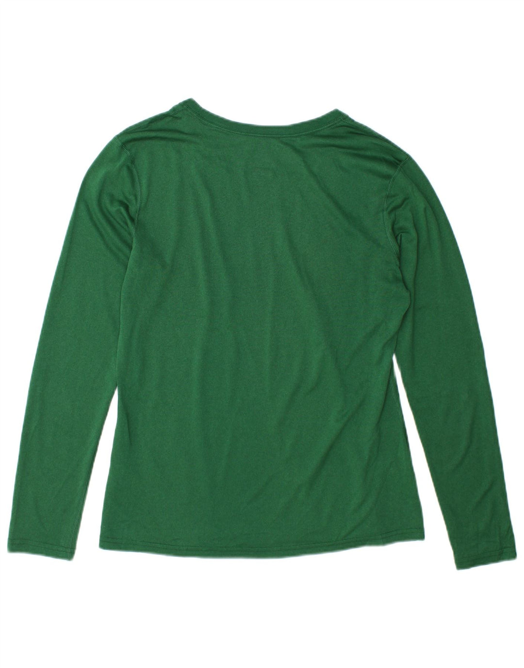 Nike Dri Fit Top cu mânecă lungă pentru femei UK 14 Poliester verde mediu