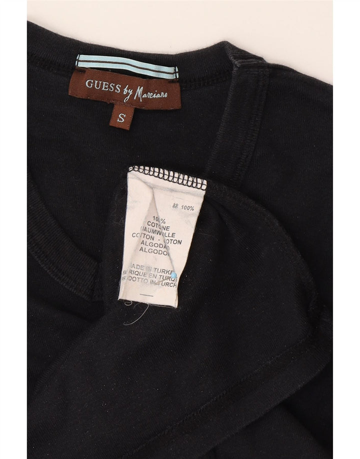 Tricou grafic pentru bărbați GUESS BY MARCIANO Top mic bumbac negru