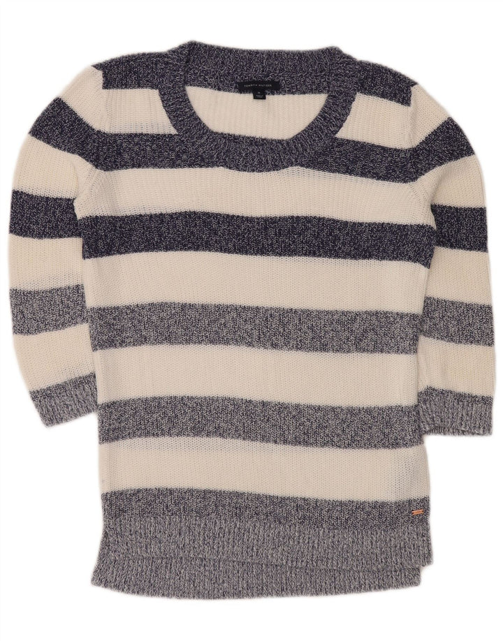 Pulover pentru femei TOMMY HILFIGER cu gât de barcă, Marea Britanie 14 Medium Bleumarin