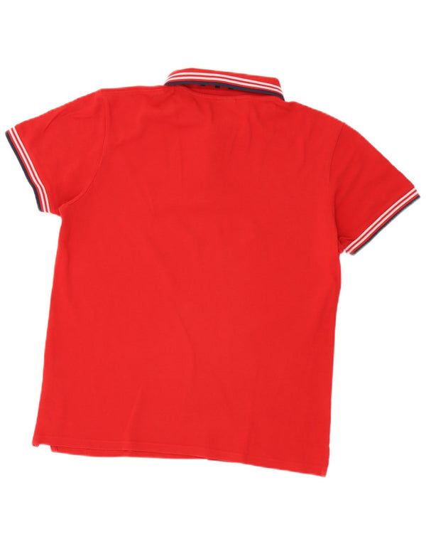 Tricou polo North Sails pentru bărbați, bumbac cu dungi roșii mari