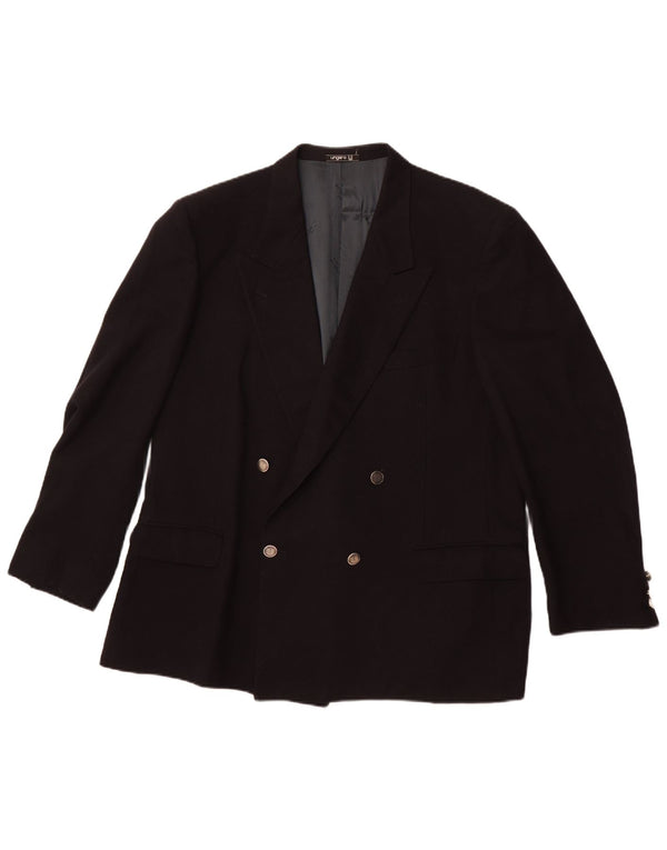 Blazer pentru bărbați UNGARO, cu două piepturi, UK 40, mare, bleumarin