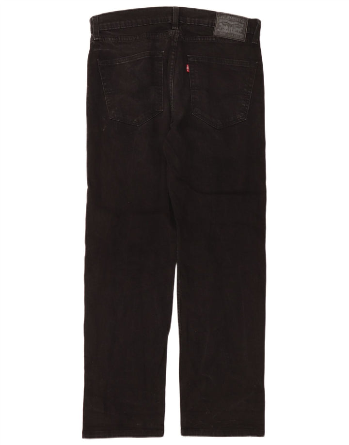 Blugi drepti pentru bărbați Levi's 505 W34 L30 bumbac negru