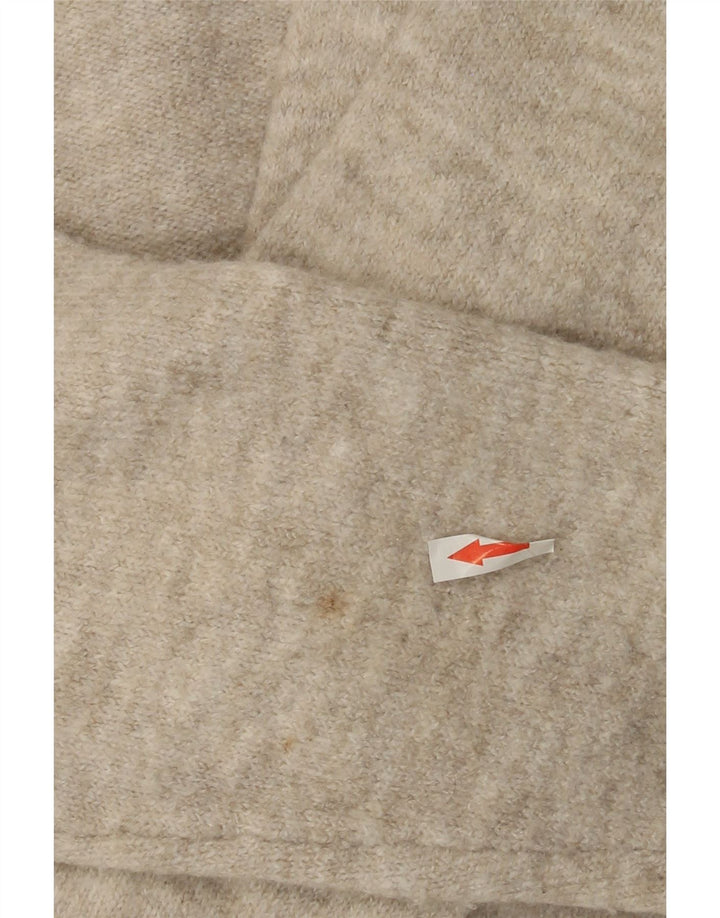 Pulover cardigan supradimensionat pentru femei Zara UK 10 mic gri cu pete