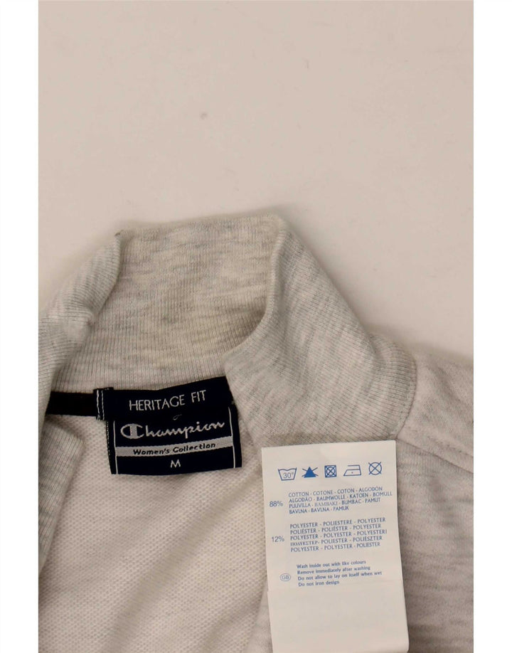 Jachetă de top pentru trening Champion Heritage Fit pentru femei UK 14 Medium Grey Flecked
