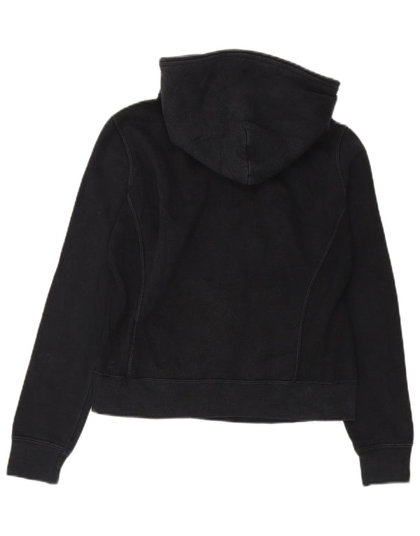 Pulover pentru femei Champion Graphic Crop Hoodie UK 8 Small Black