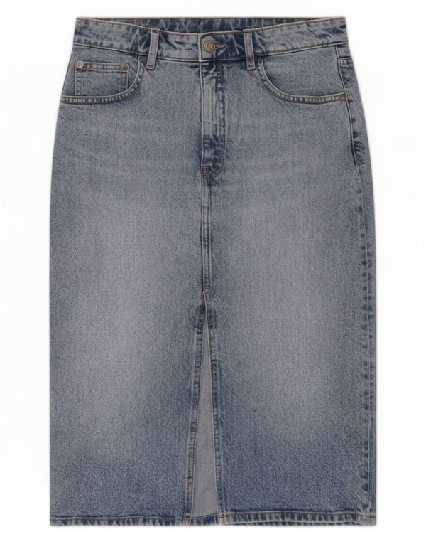 Fusta de blugi pentru femei Zara Medium W28 Albastru