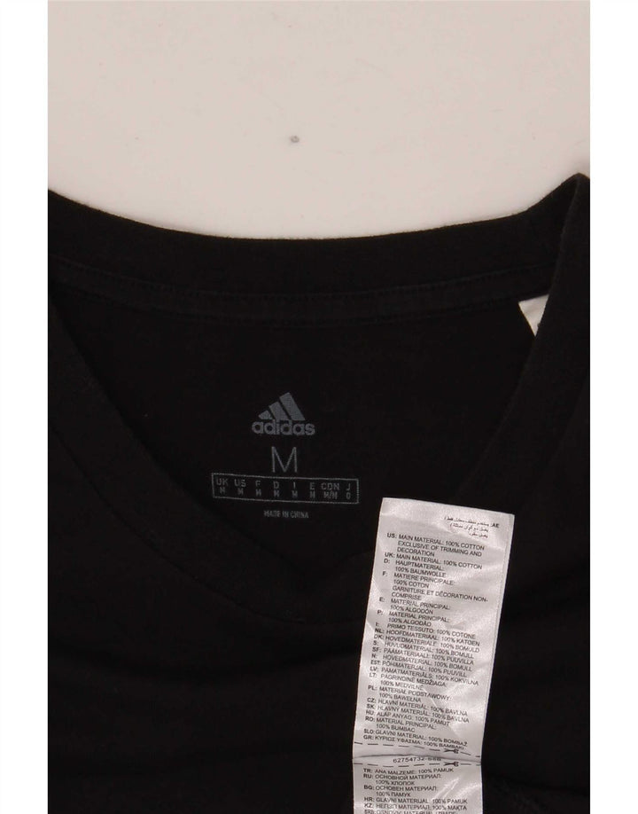 Tricou Bărbați Adidas Top Mediu Negru Bumbac