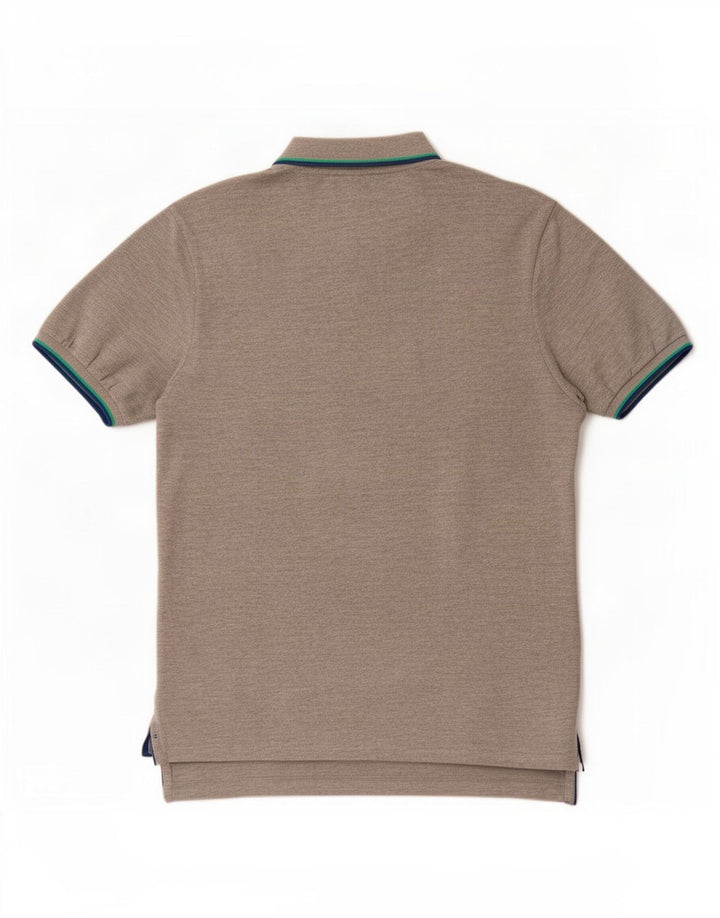 Tricou polo North Sails pentru bărbați, viscoză cu dungi gri medii