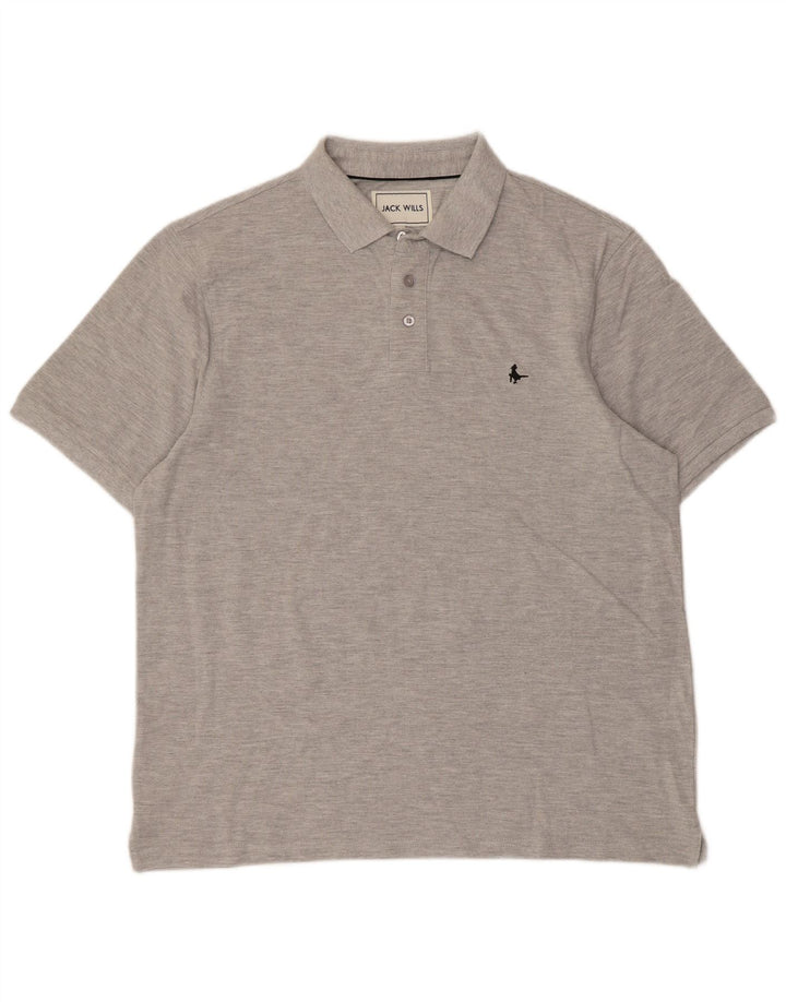 Cămașă polo Jack Wills pentru bărbați XL bumbac gri