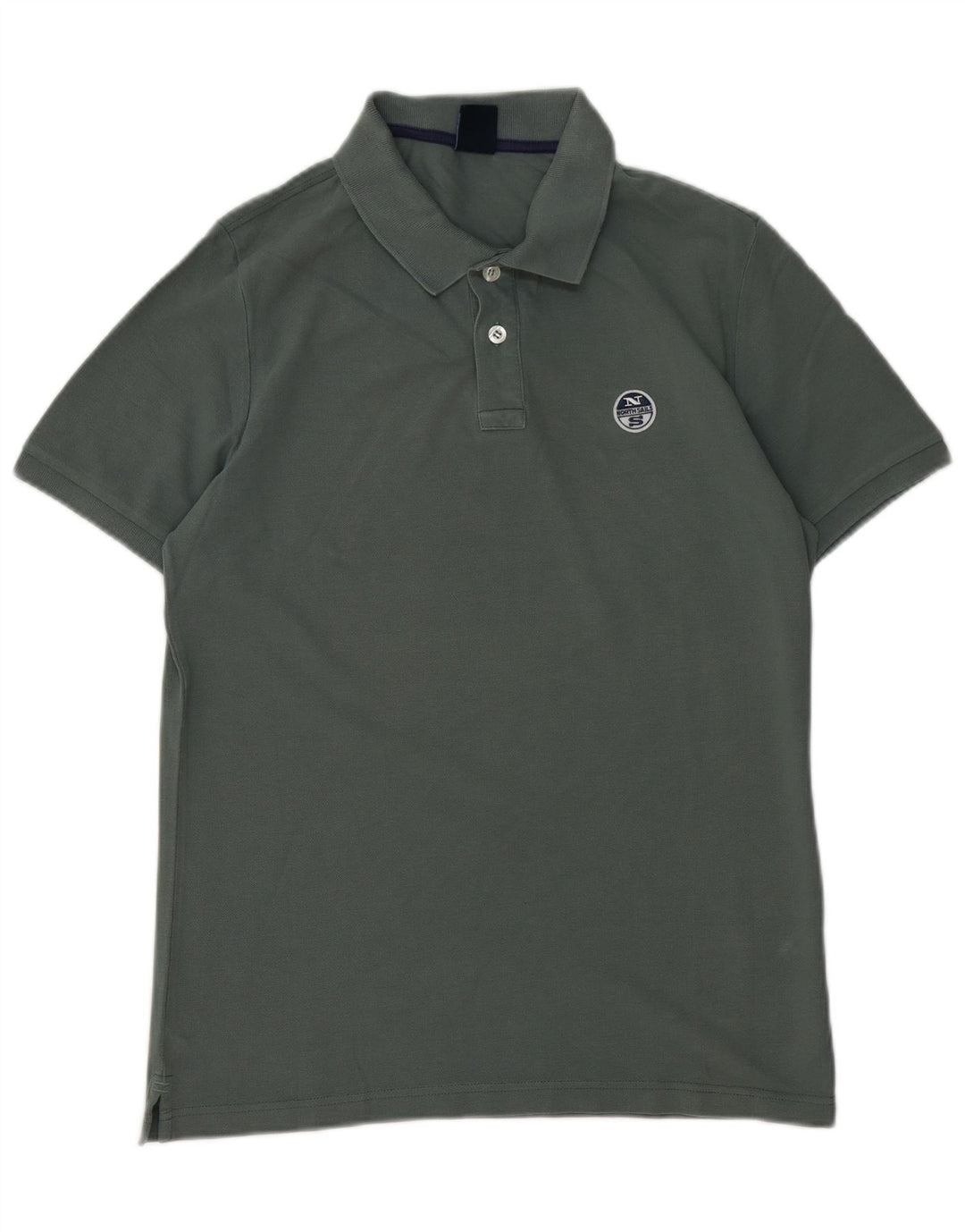 Tricou polo pentru bărbați North Sails, bumbac verde mare