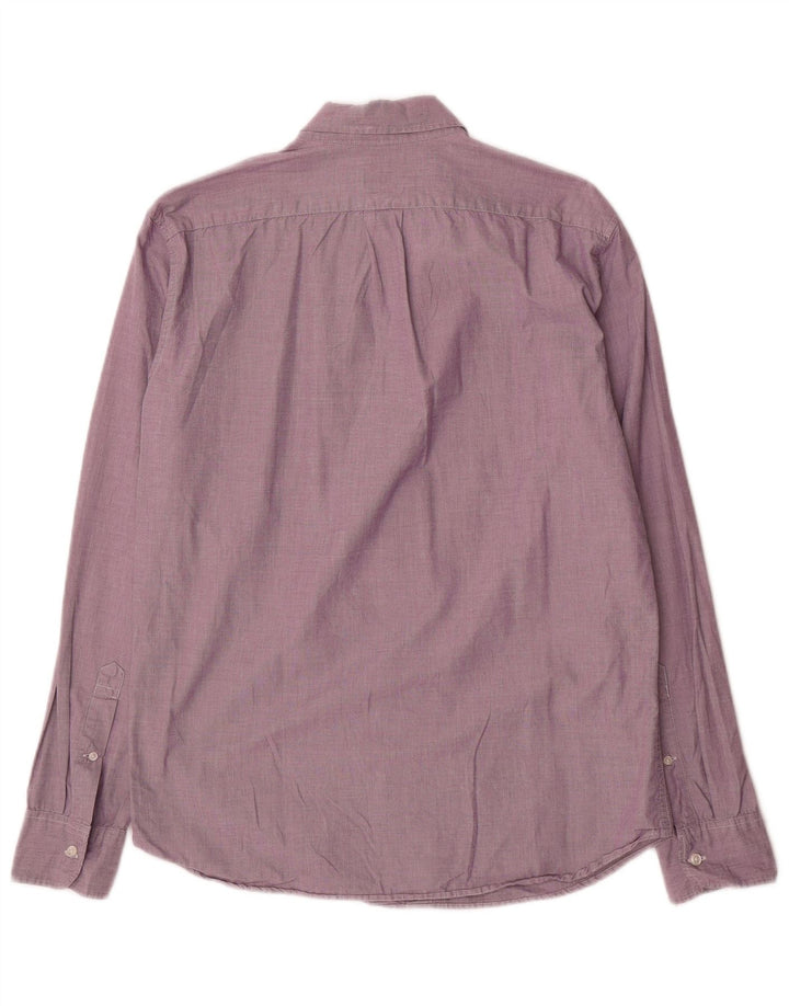 Cămașă subțire pentru bărbați J. CREW, bumbac violet mediu