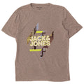 Tricou grafic Jack & Jones pentru bărbați Top din bumbac gri mediu