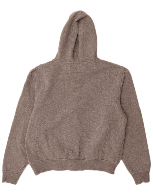 Pulover Fila Graphic Zip pentru femei UK 10 Bumbac gri mic