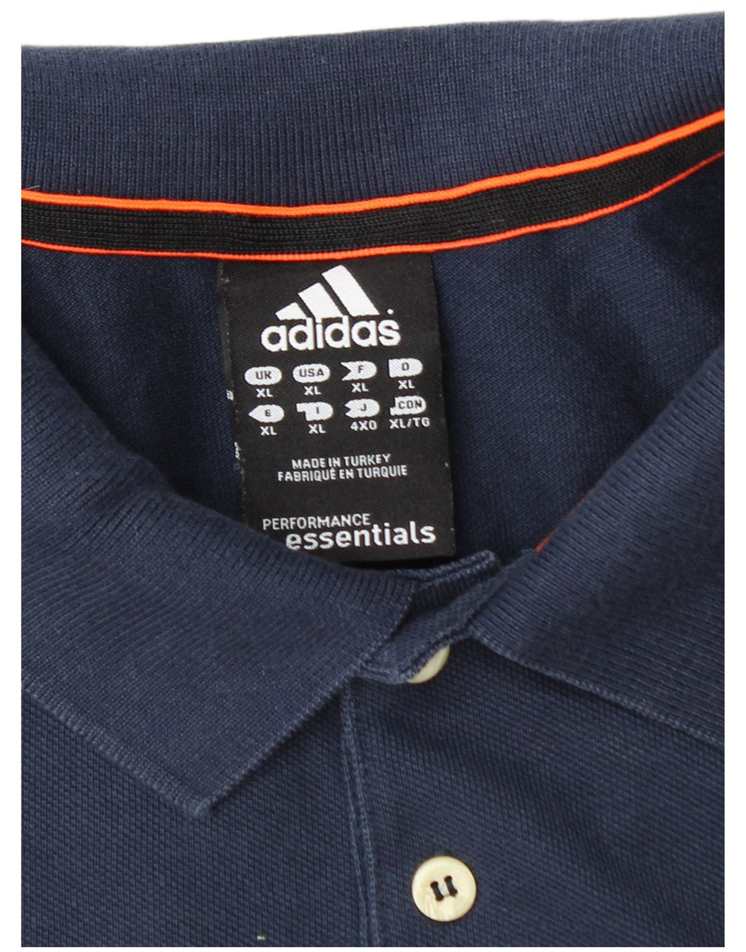 Tricou polo ADIDAS Climalite pentru bărbați XL, bumbac bleumarin