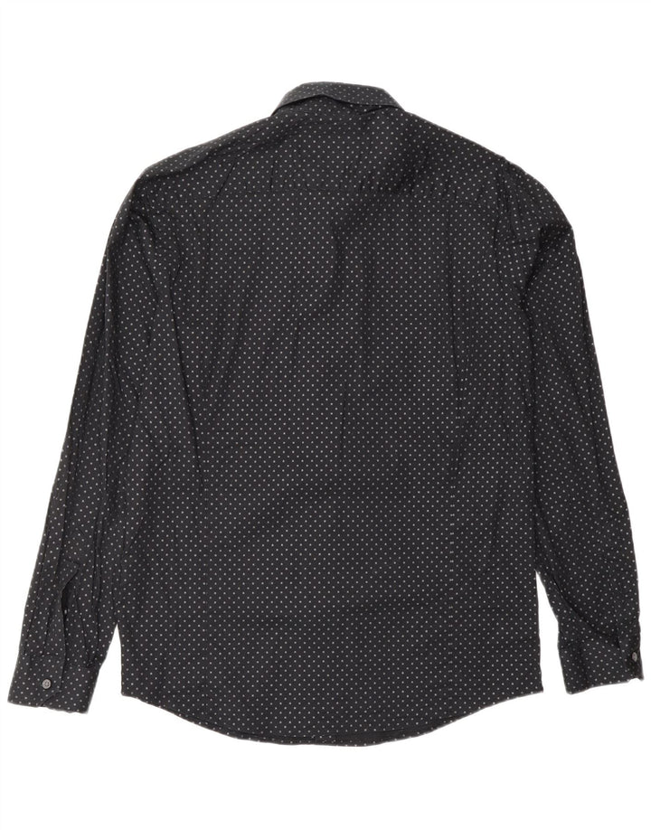 Cămașă pentru bărbați DKNY Slim Fit Medium Black Spotted