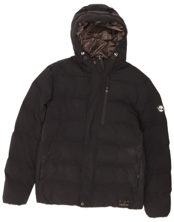 Jachetă căptușită cu glugă pentru bărbați Timberland UK 38 Poliester mediu negru