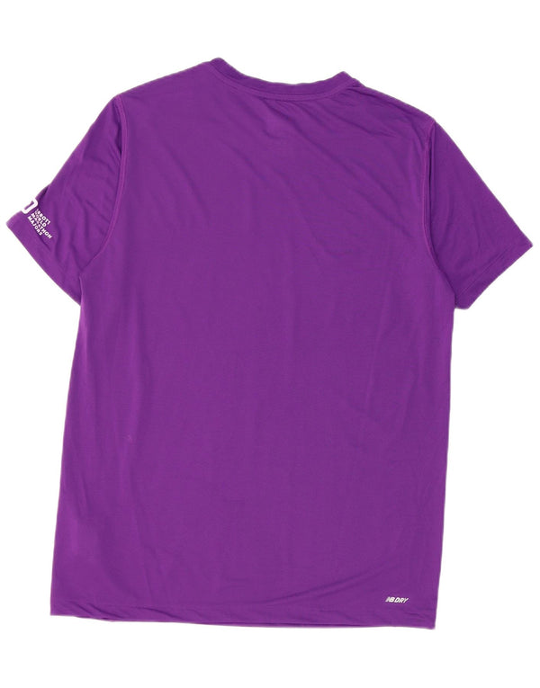 Tricou grafic pentru bărbați New Balance Top Medium Purple Poliester