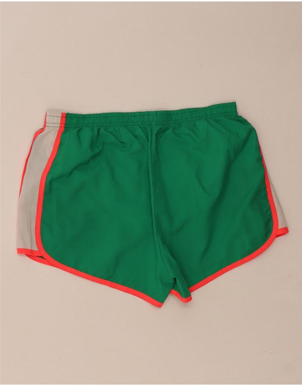 Pantaloni scurti sport Reebok pentru femei UK 12 Medium Green Colorblock Poliester