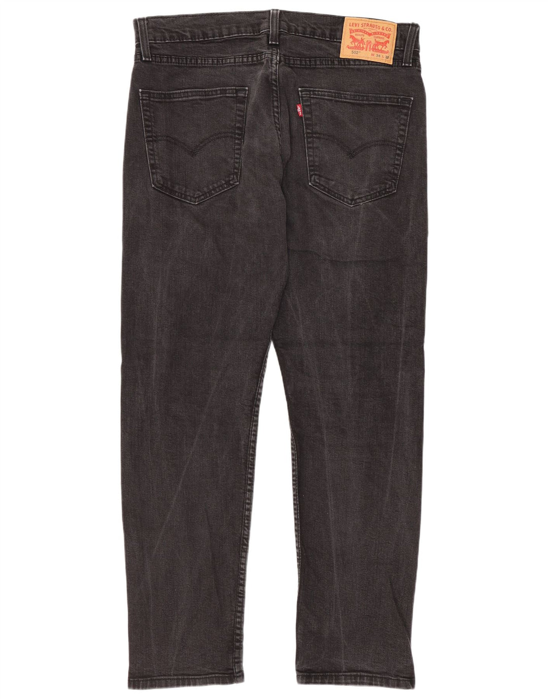 Blugi conici pentru bărbați Levi's 502 W34 L29 bumbac gri