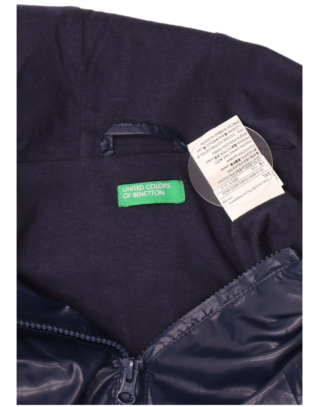 Geaca de ploaie Benetton pentru fete 13-14 ani 3XL bleumarin poliester