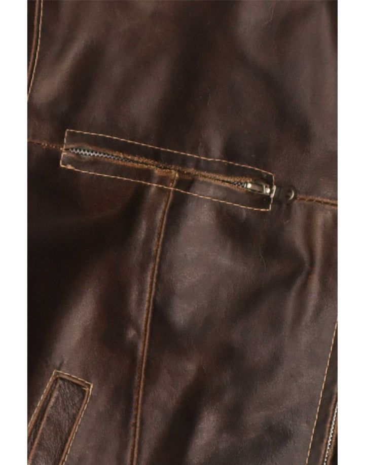 Jachetă de piele pentru bărbați Conbipel IT 50 Large Brown
