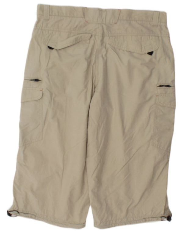 Bermude pentru bărbați de la Marks & Spencer, pantaloni scurti cargo, W34 Large, bej