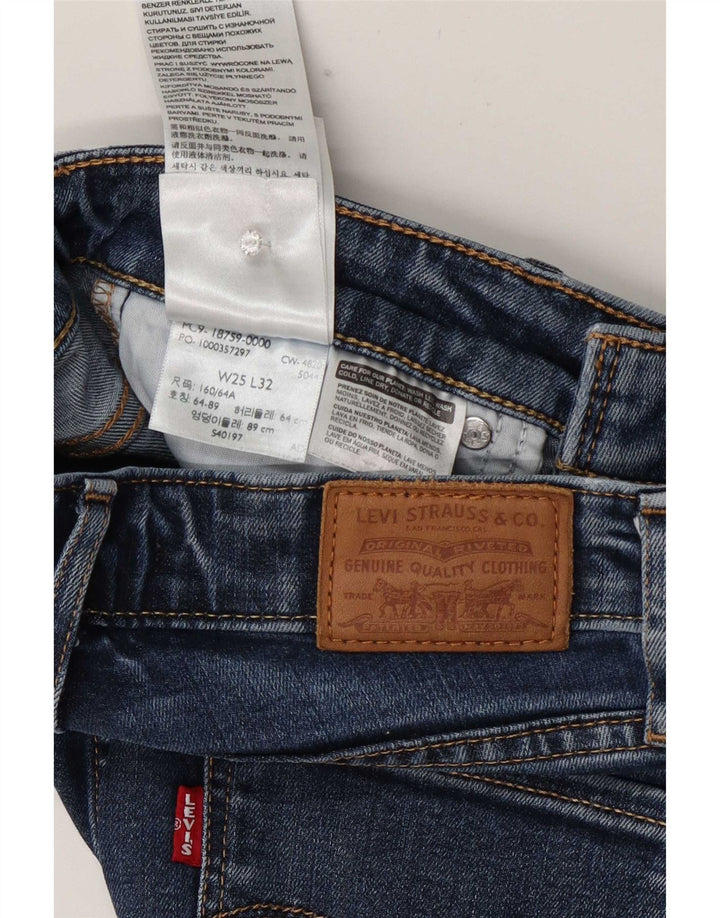 Blugi Levi's 725 cu talie înaltă Bootcut W25 L32 Blue Lyocell