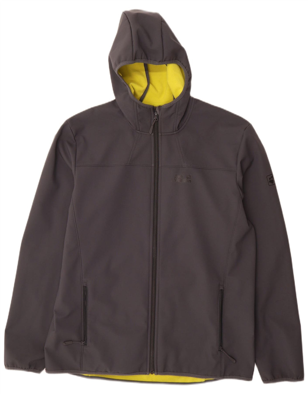 Jack Wolfskin jachetă de vânt cu glugă pentru bărbați UK 48 2XL poliester gri