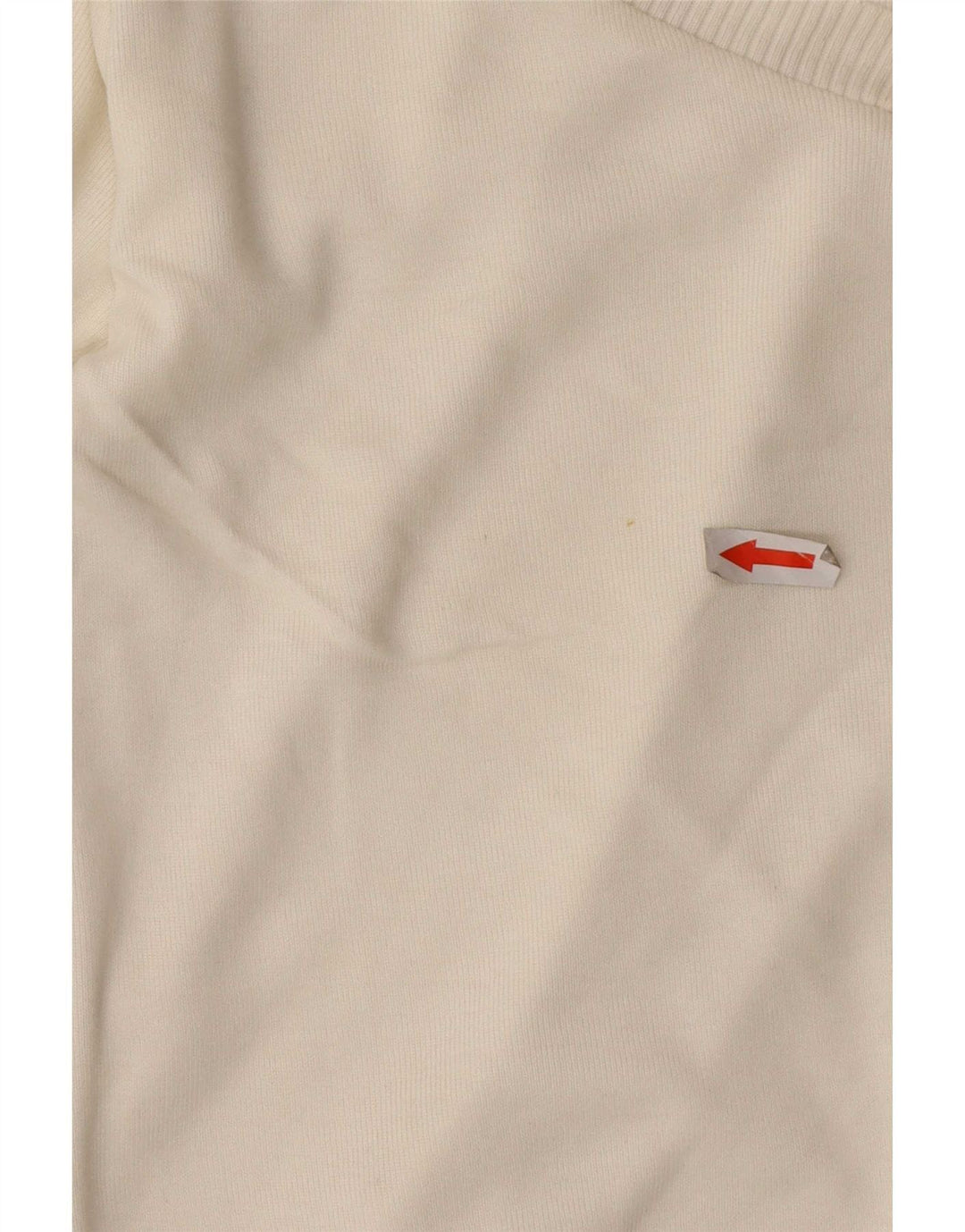 Pulover cu decolteu în V Massimo Dutti pentru femei, alb deschis mediu, UK 12