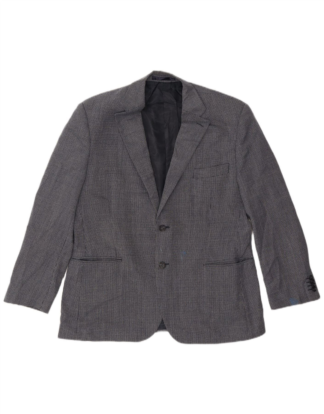 Jachetă pentru bărbați Marks & Spencer Blazer scurtă UK 42, mare, bleumarin, pete