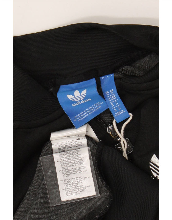 Jachetă de top pentru trening Adidas pentru femei UK 14 Poliester mediu negru