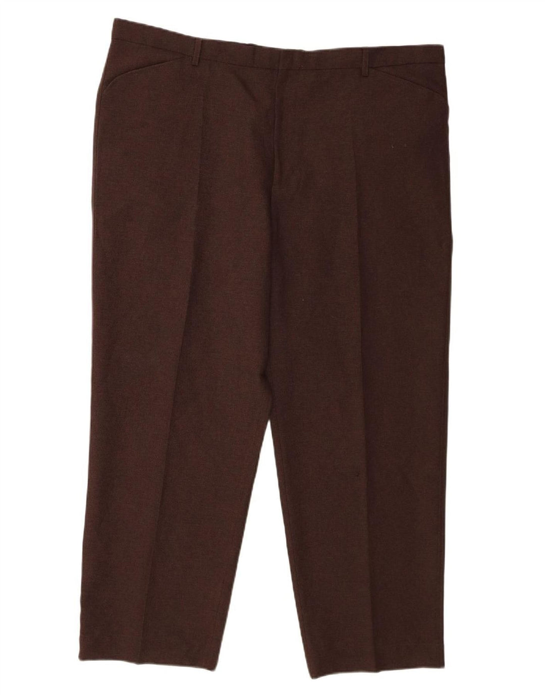 FARAH Mens Straight Casual Trousers W44 L29 Brown Polyester