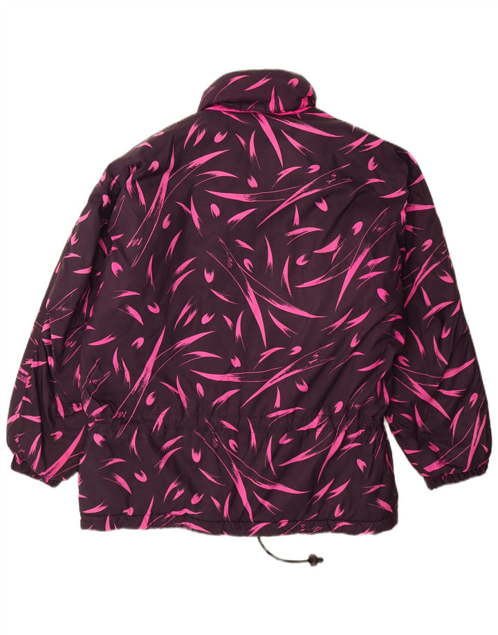Palton supradimensionat pentru femei Diadora UK 14 Mov mediu Floral