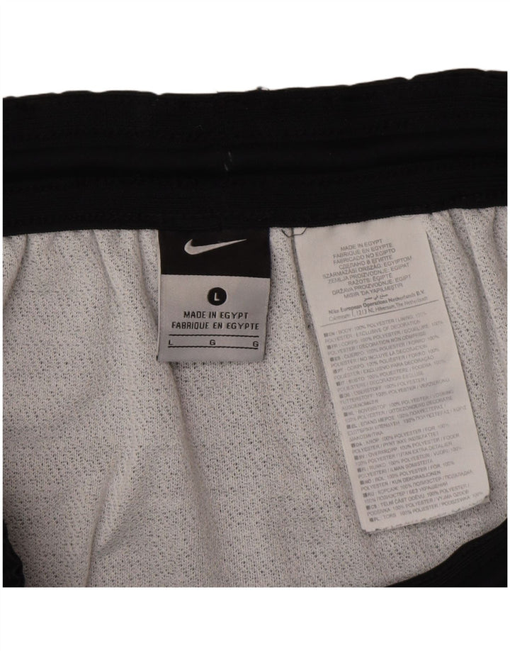 Pantaloni scurți sport NIKE pentru bărbați, mari, negru, poliester