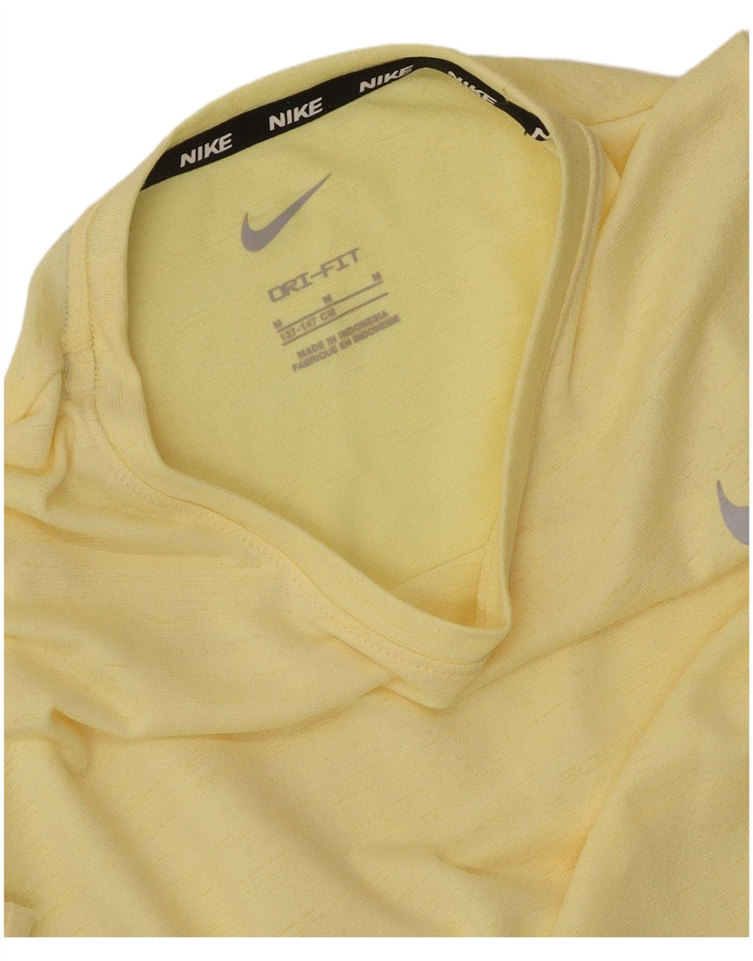 Tricou Nike Dri Fit pentru băieți Top 10-11 ani, galben mediu