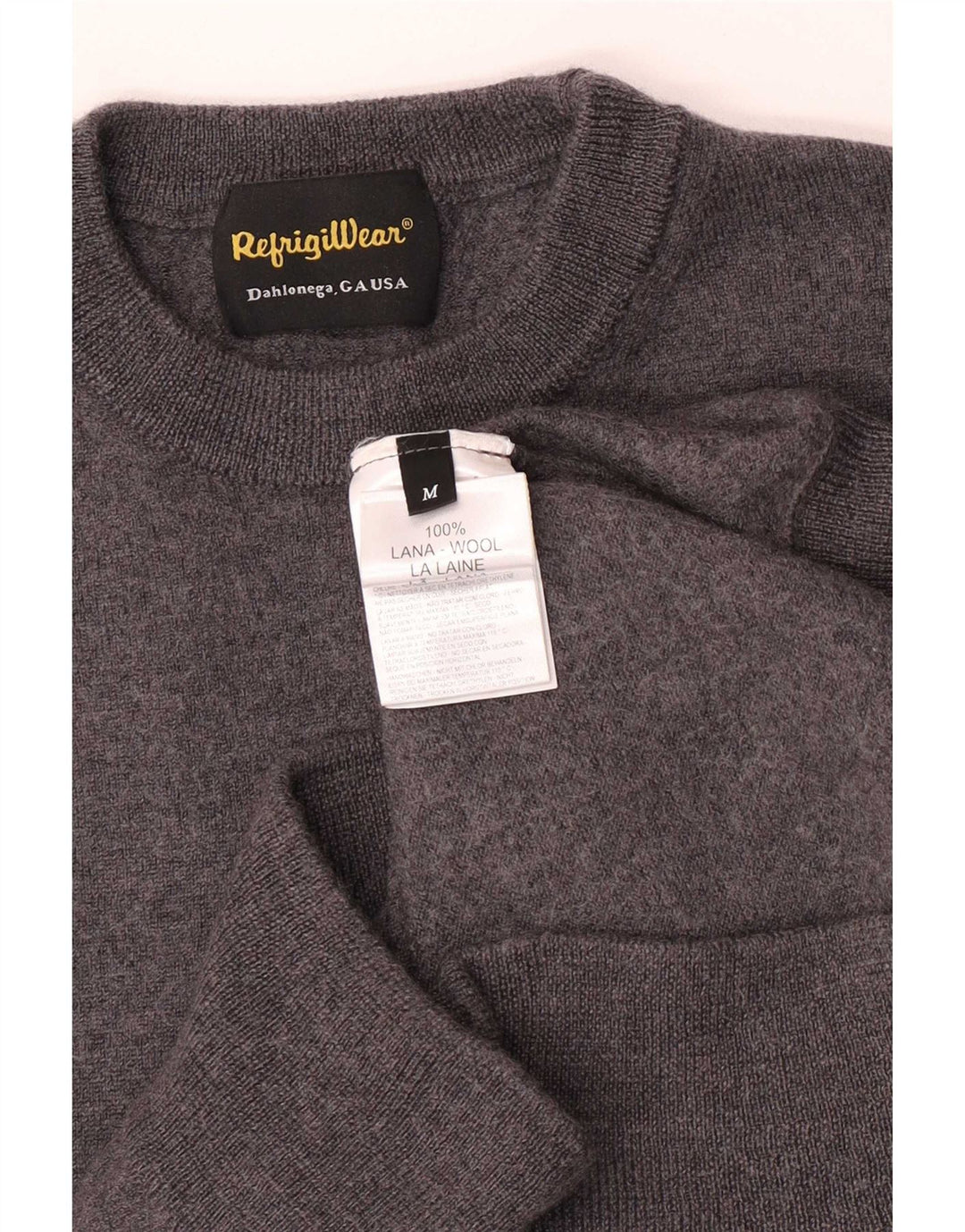 Refrigiwear Pulover cu gât roșu pentru băieți 11-12 ani Lână gri mediu