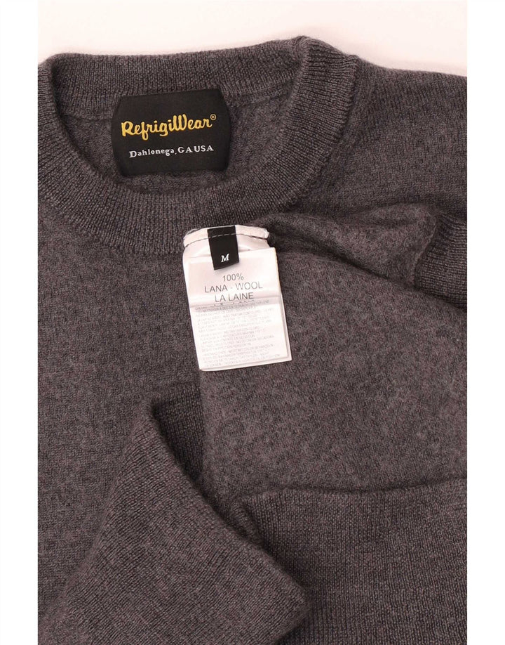 Refrigiwear Pulover cu gât roșu pentru băieți 11-12 ani Lână gri mediu