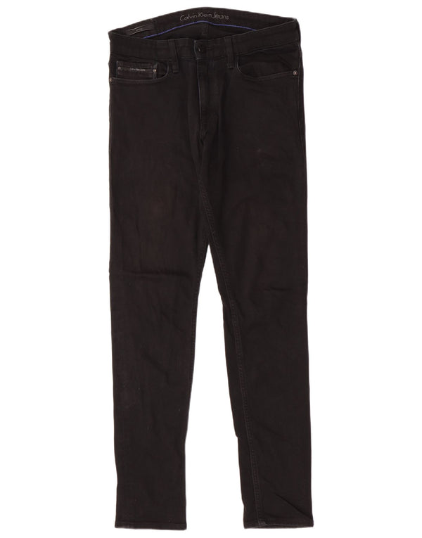 Blugi skinny pentru femei Calvin Klein W32 L34 bumbac negru
