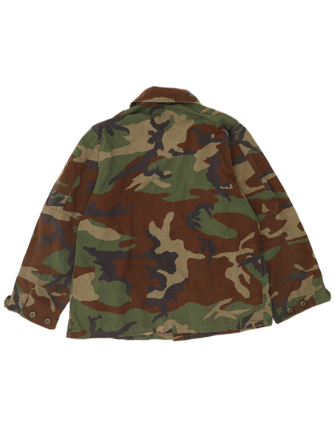 Cămașă militară vintage pentru bărbați, camuflaj mediu kaki