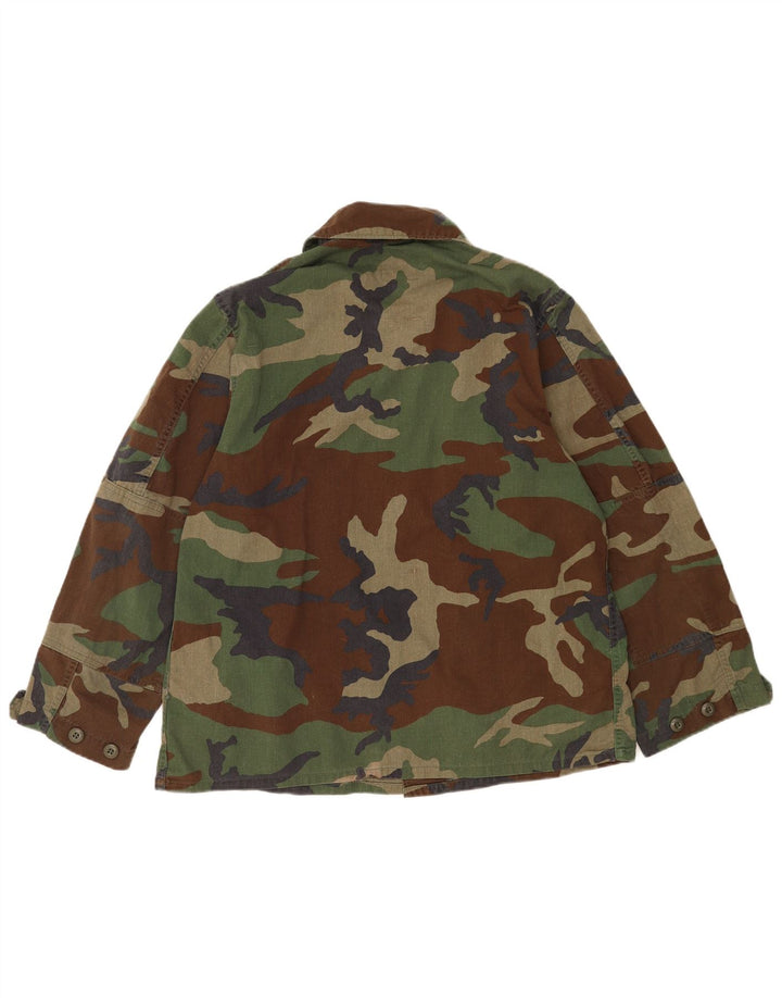Cămașă militară vintage pentru bărbați, camuflaj mediu kaki