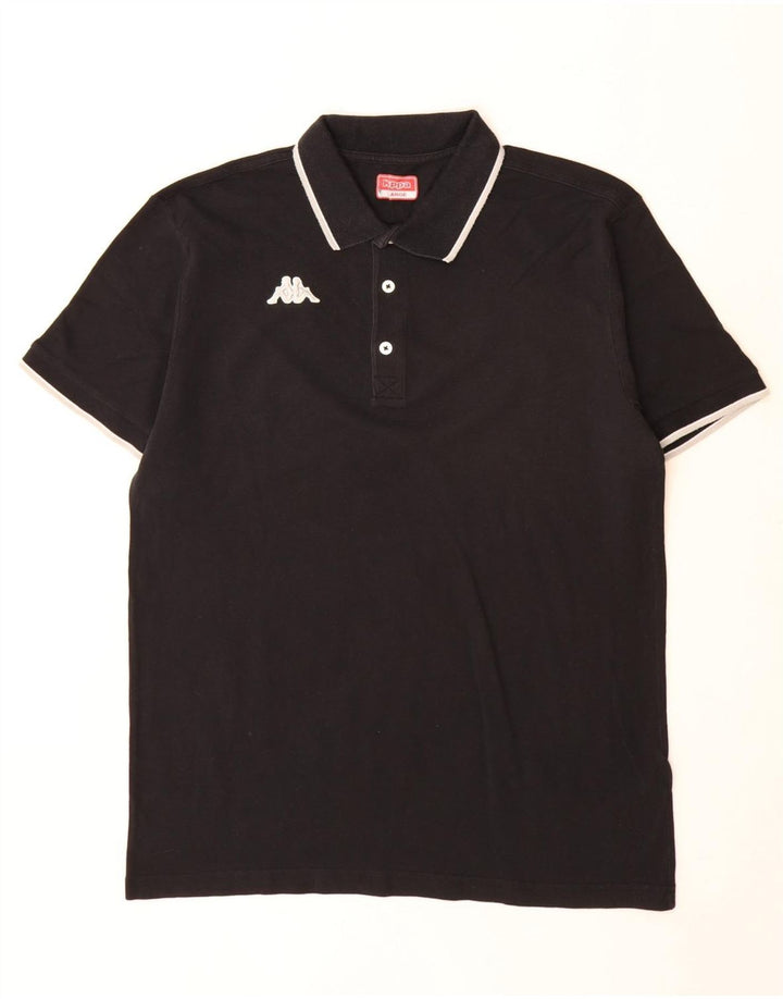Cămașă polo pentru bărbați Kappa mare negru