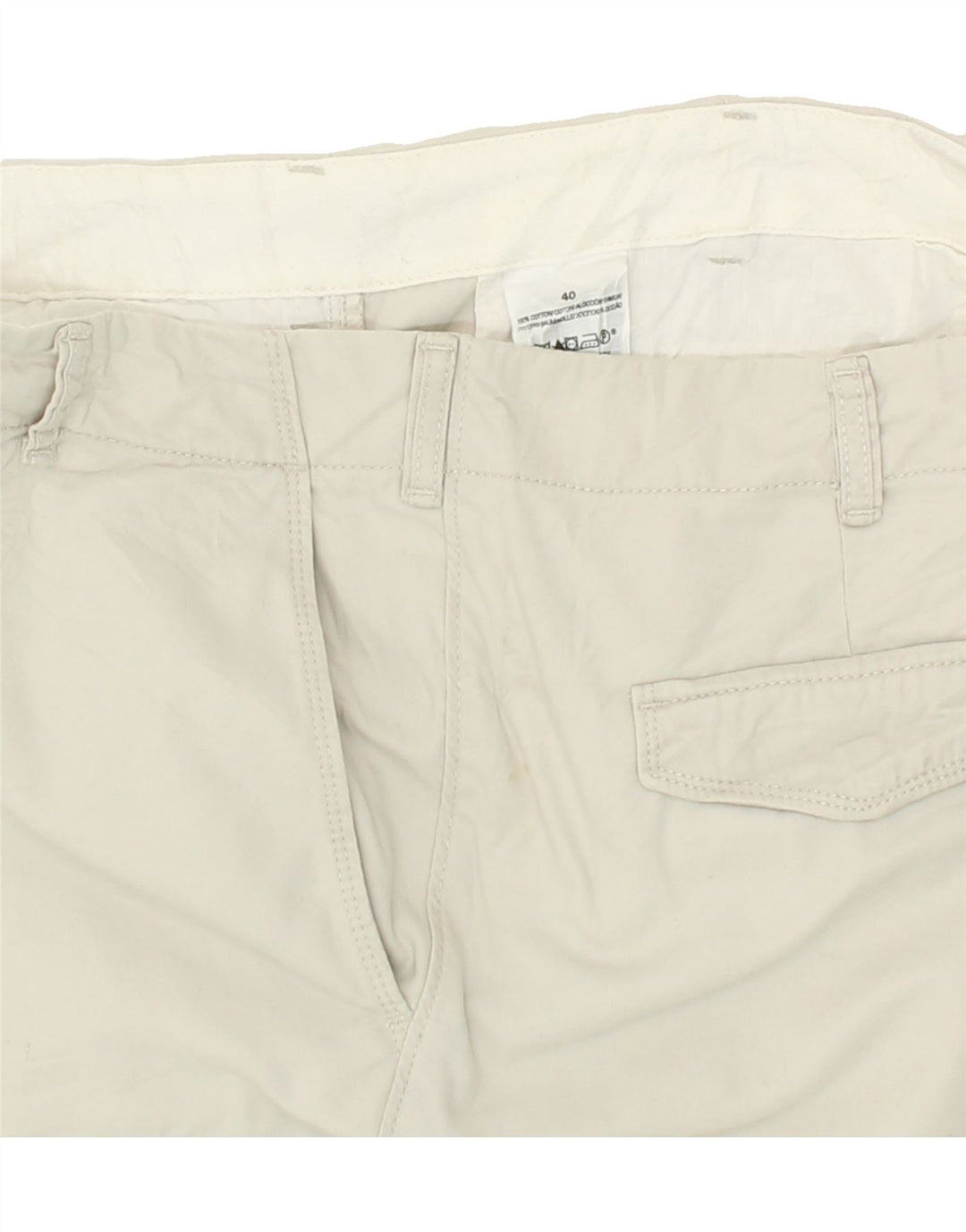 DOCKERS Mens Cargo Shorts W40 XL Off White Cotton Vintage Dockers and Second-Hand Dockers from Messina Hembry 